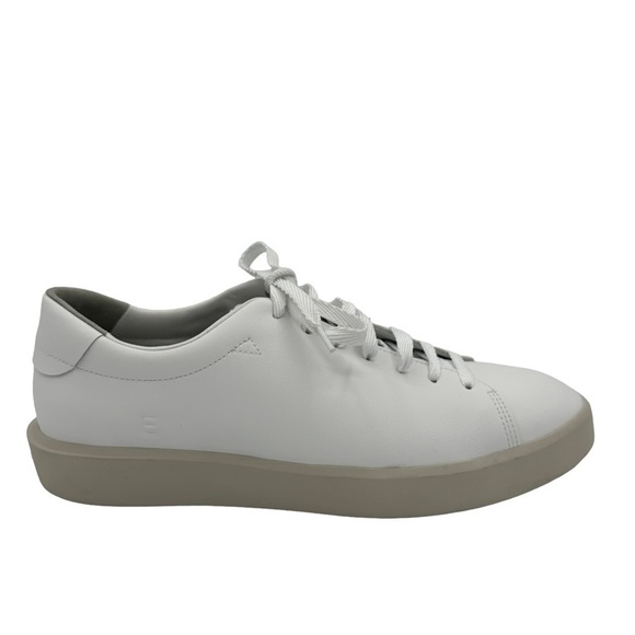 NEW EVERLANE The ReLeather Tennis Shoe White Leather Minimalist Sneaker Size 11 - Picture 1 of 6